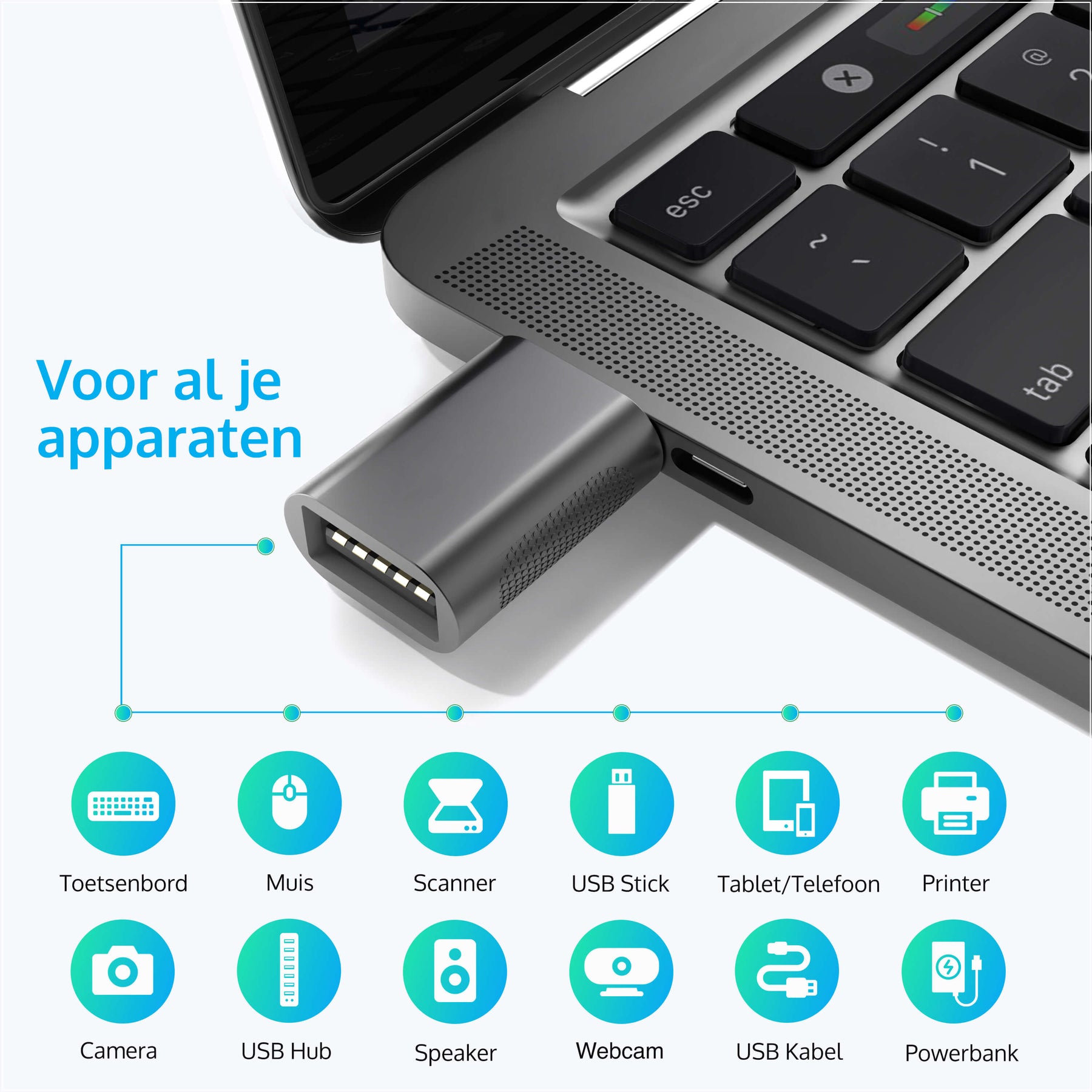 usb c naar usb a