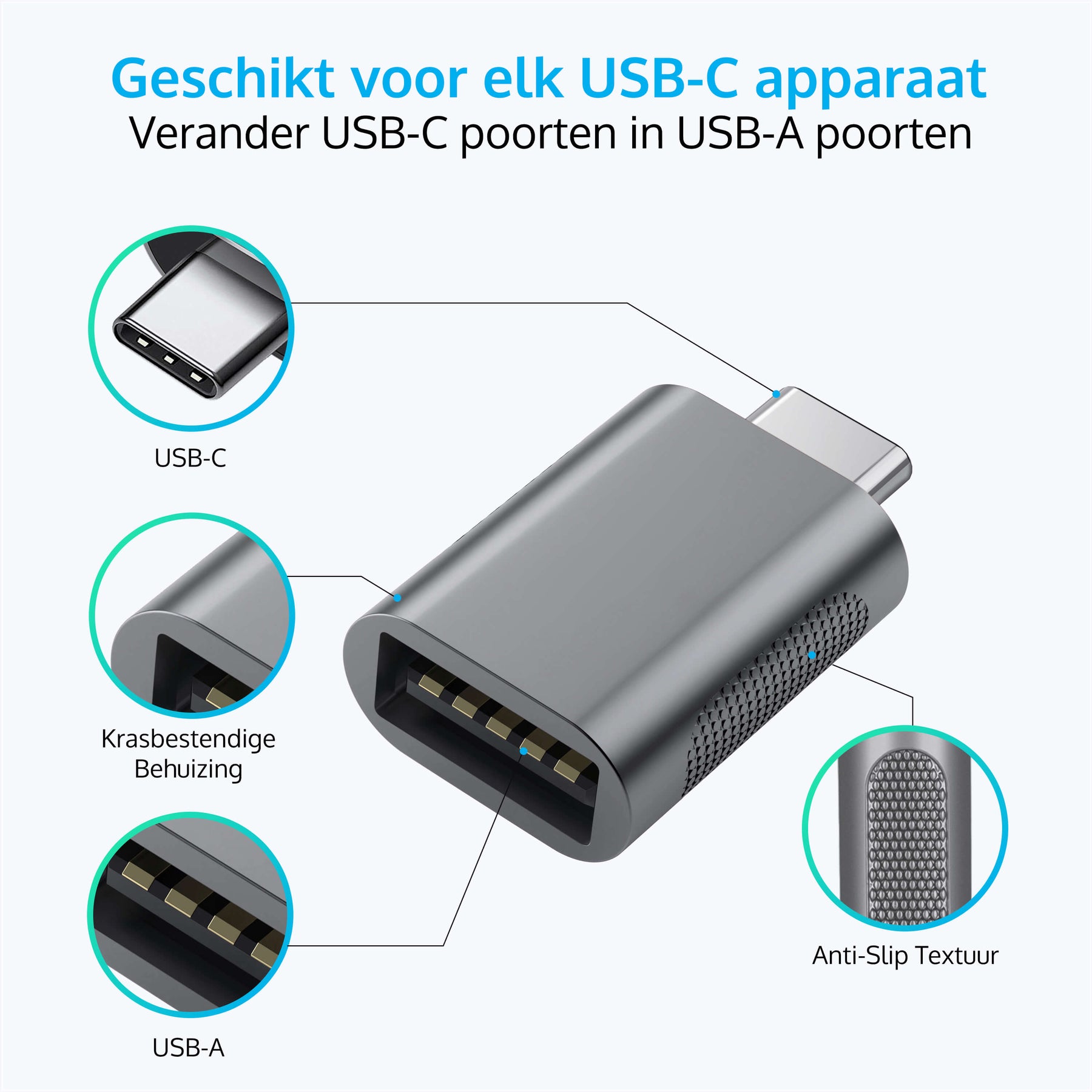usb c naar usb a adapter